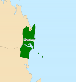 Electoral map of Mackay 2008 QLD - Mackay 2008.png