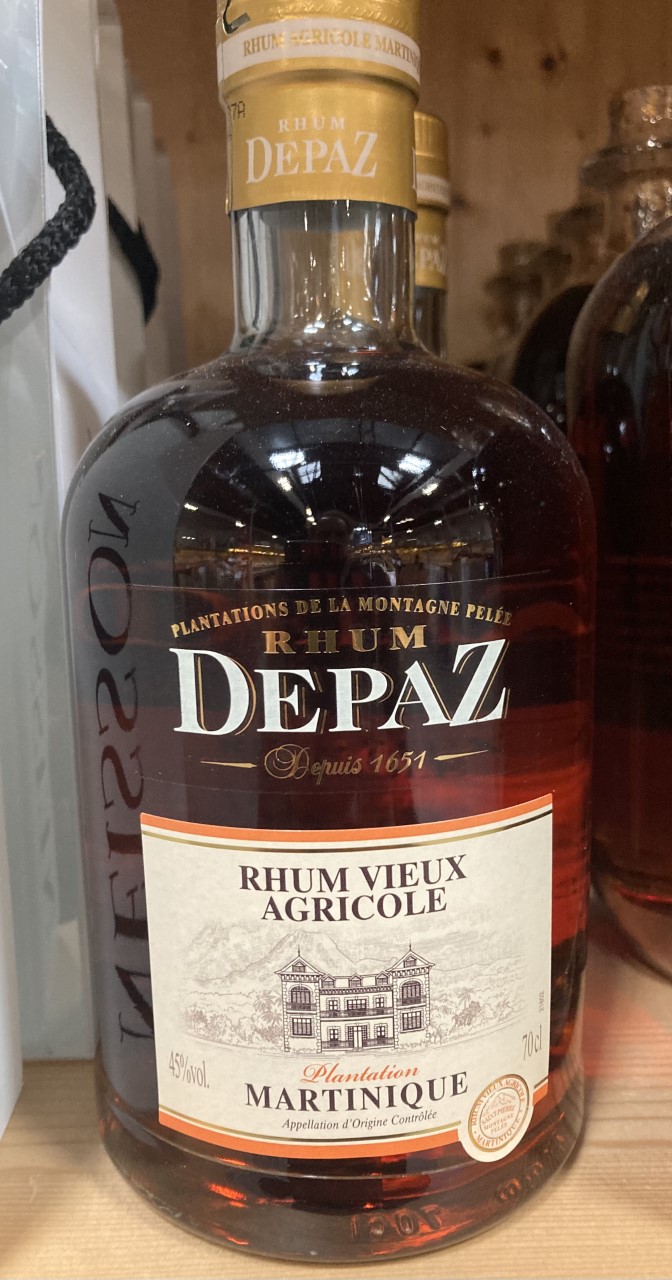 Rhum Vieux Agricole Depaz Plantation Martinique 45° 70cl