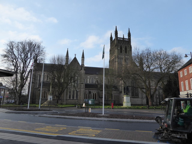 File:Road-sweeper passing the cathedral - geograph.org.uk - 4859720.jpg