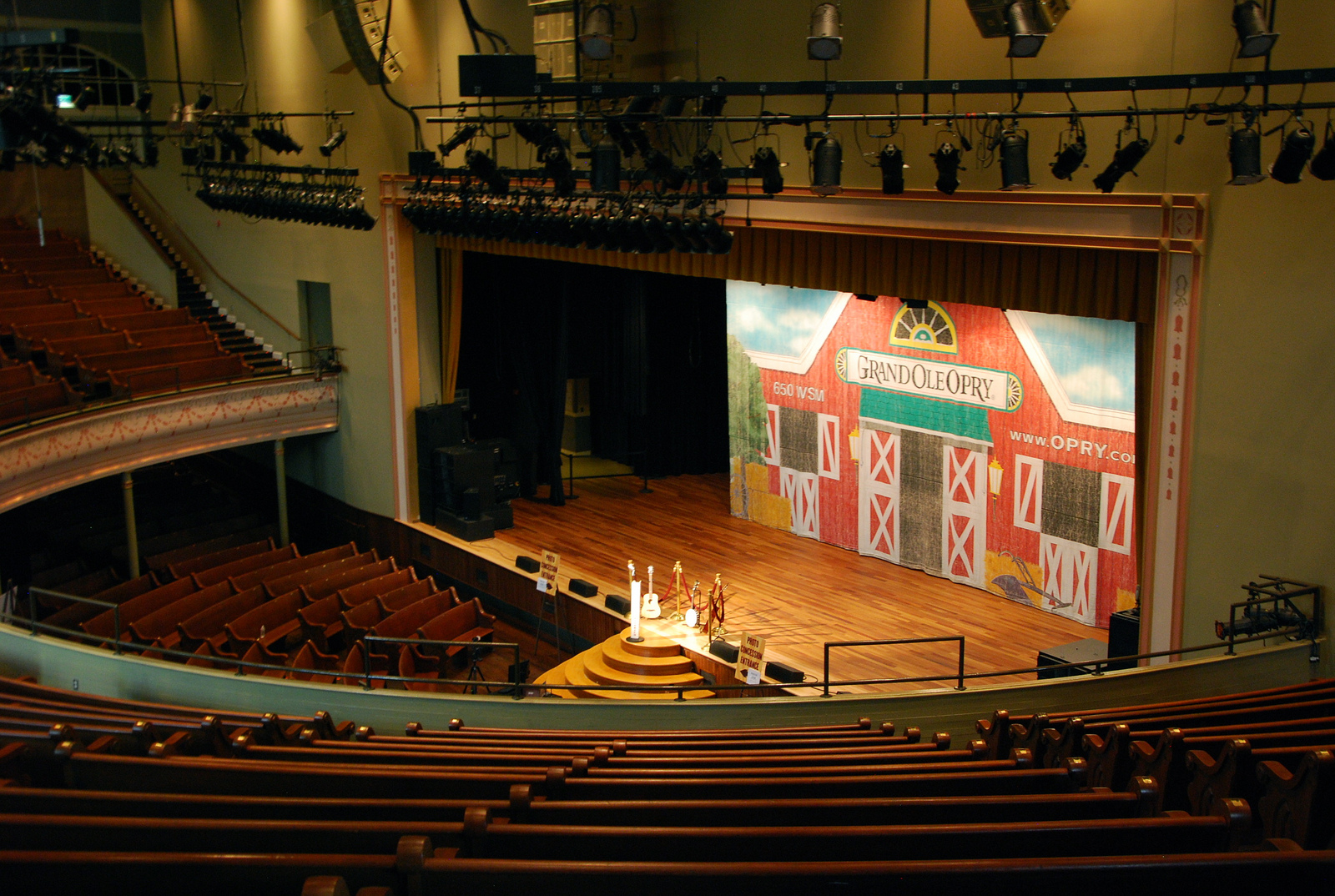 Ryman Auditorium Detailed Seating Chart