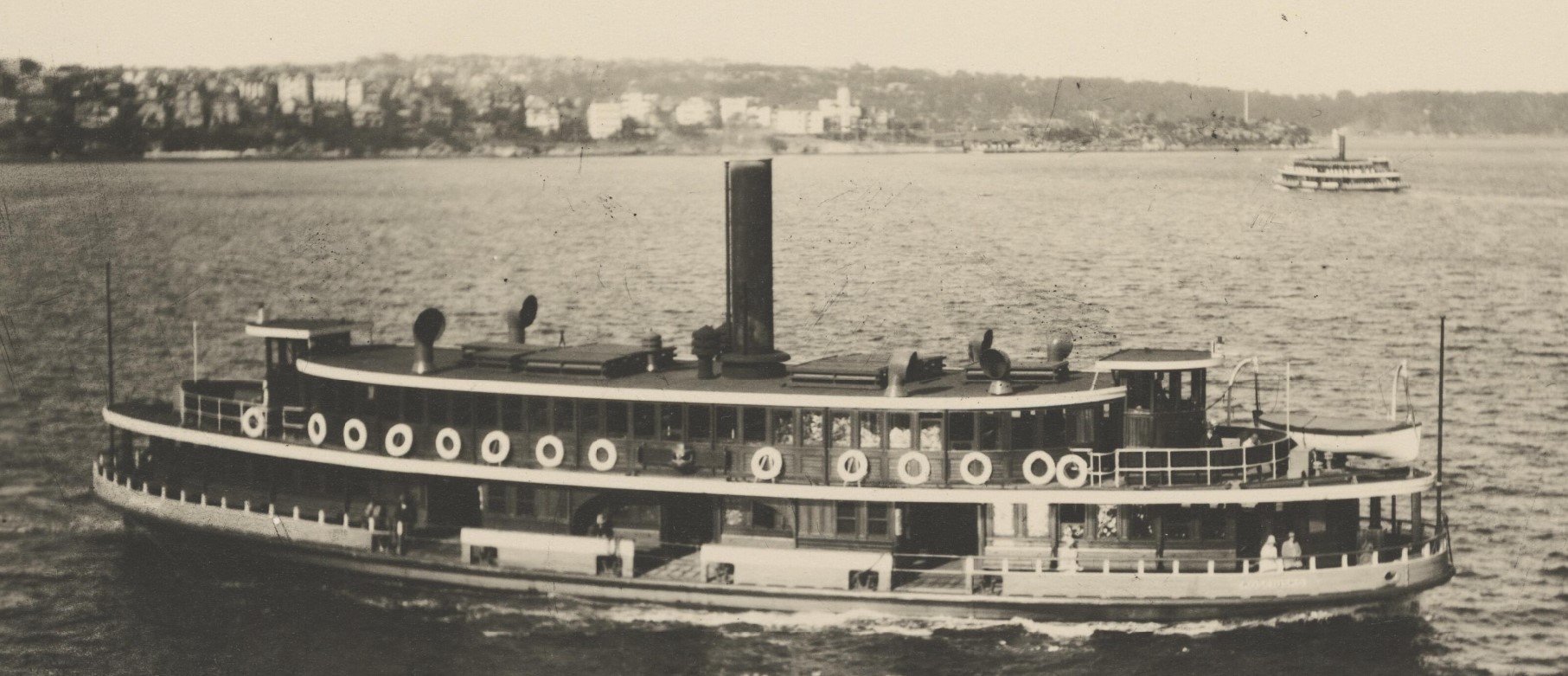 Образ парохода. RMS Tahiti. Sydney Ferries.