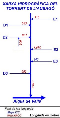 Xarxa hidrogràfica del Torrent de l'Aubagó
