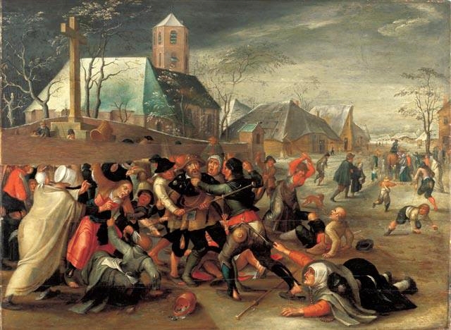 File:Cleve Peasants fighting a pilgrim.jpg