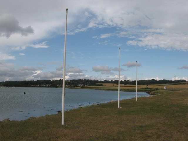 File:Flag poles beside the Medina - geograph.org.uk - 1967329.jpg