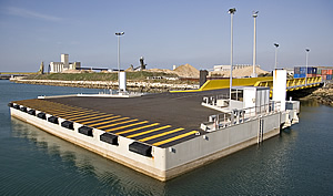 Rampe roulière du port autonome de La Rochelle-La Pallice.