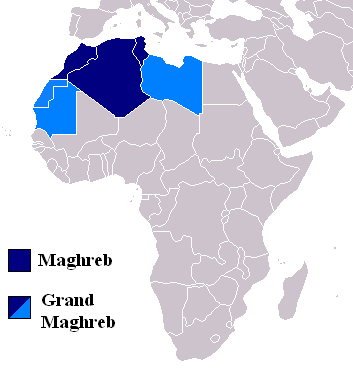 Магриба страны входящие. Союз арабского Магриба на карте Африки. Магриб на карте. Северная Африка Магриб. Страны Магриба.