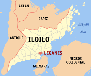 Mapa han Iloilo nga nagpapakita kon hain nahamutang an Leganes