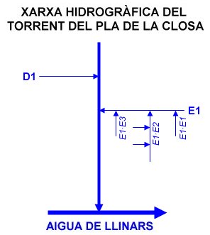 Xarxa hidrogràfica del Torrent del Pla de la Closa