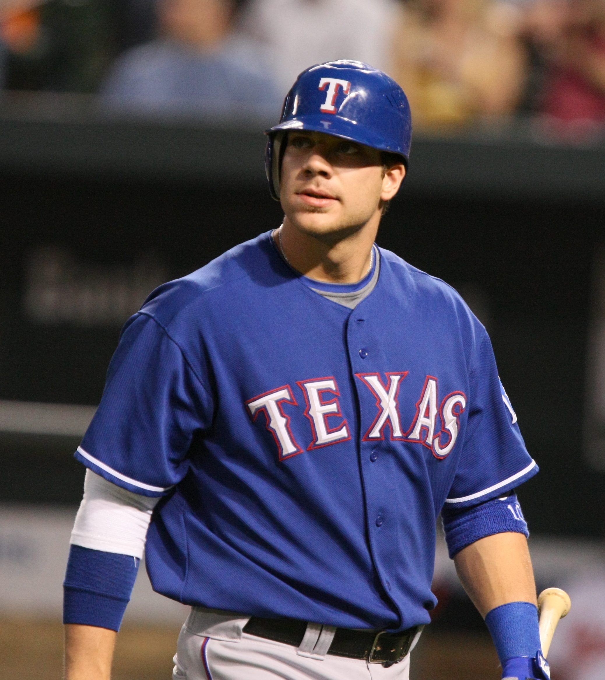 Davis con los Rangers en 2009.