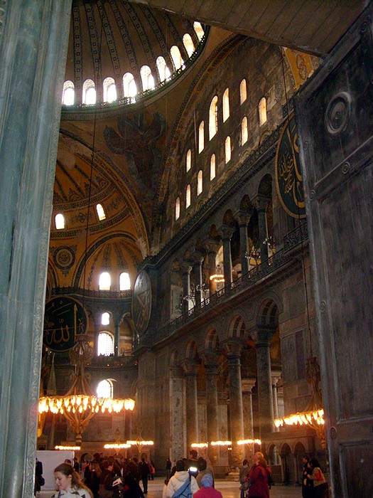 Hagia Sophia, though used as a mosque, retains some ancient mosaics.