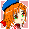 Orange-haired anime girl