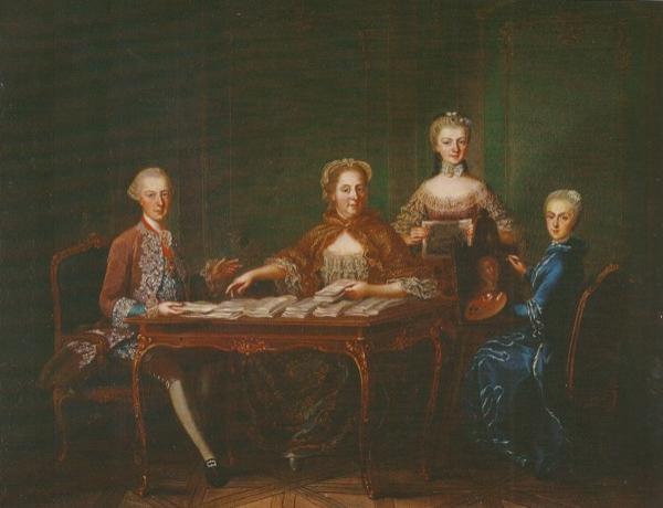 File:Archduke Joseph with Empress Maria Theresa, Princess Isabella of Parma and Archduchess Maria Christina by Martin Van Meytens in 1763.jpg