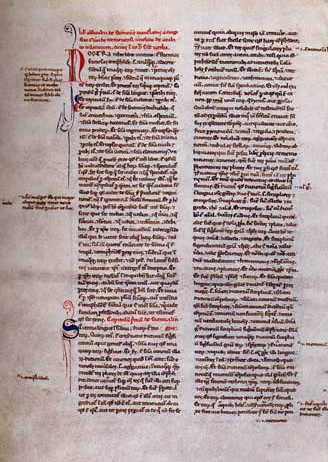 Gerard of Cremona's Latin translation of Kitab ihsa' al-'ulum ("Encyclopedia of the Sciences")