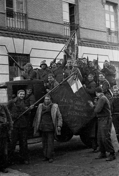 Troops of the Garibaldi Battalion, XII International Brigade. November 1936. Brigada Garibaldi.jpg