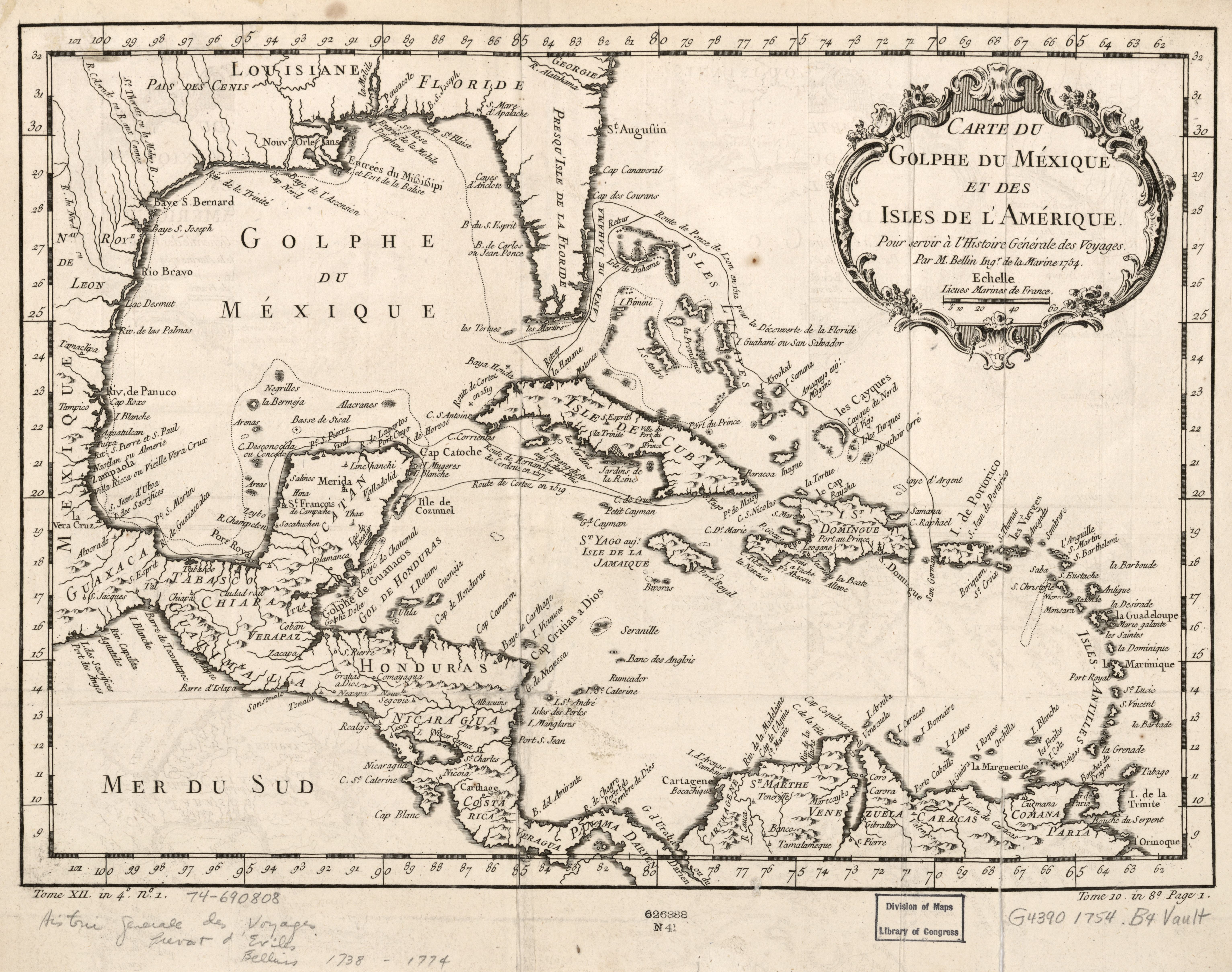 File Carte Du Golphe Du Mexique Et Des Isles De L Amerique Pour Servir A L Histoire Generale Des Voyages Loc Jpg Wikimedia Commons