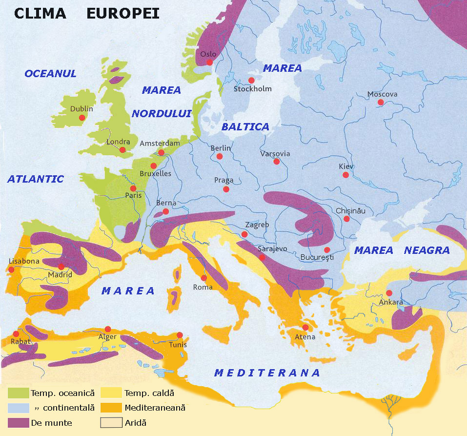 harta climatica a europei Clima Europei   Wikipedia