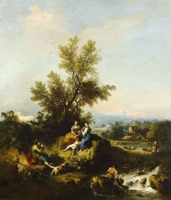 Landscape with Bathers and Shepherds