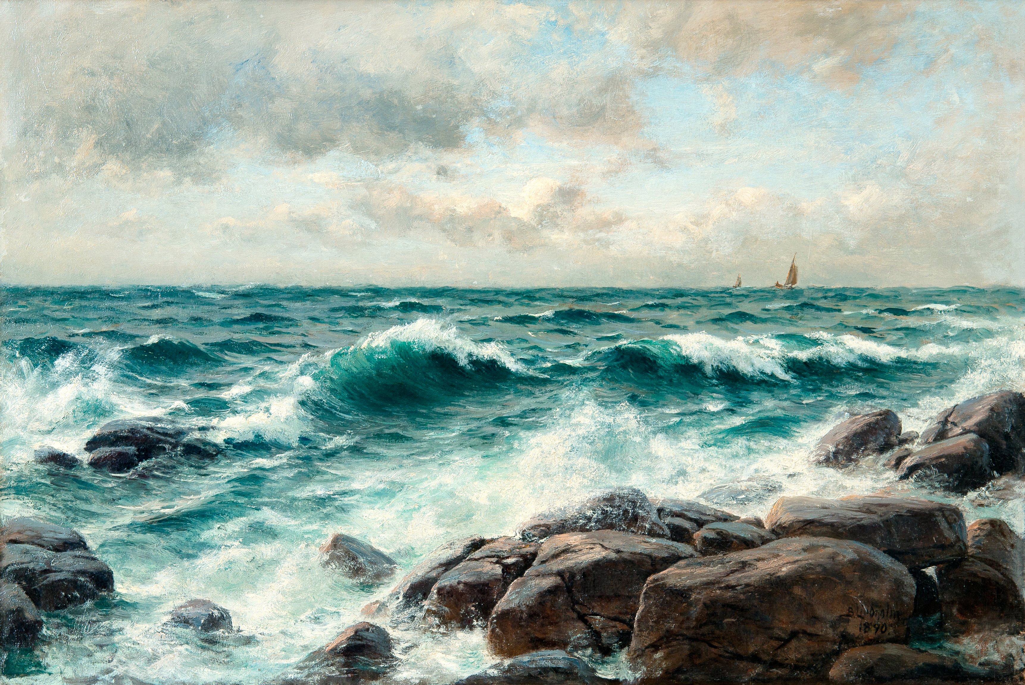 Певучесть есть в морских. Берндт Линдхольм картины. Финский художник Berndt Lindholm 1841-1914 пейзажи. Пейзажи Линдхольм Берндт. Картины художника BEMDT Lindholm.