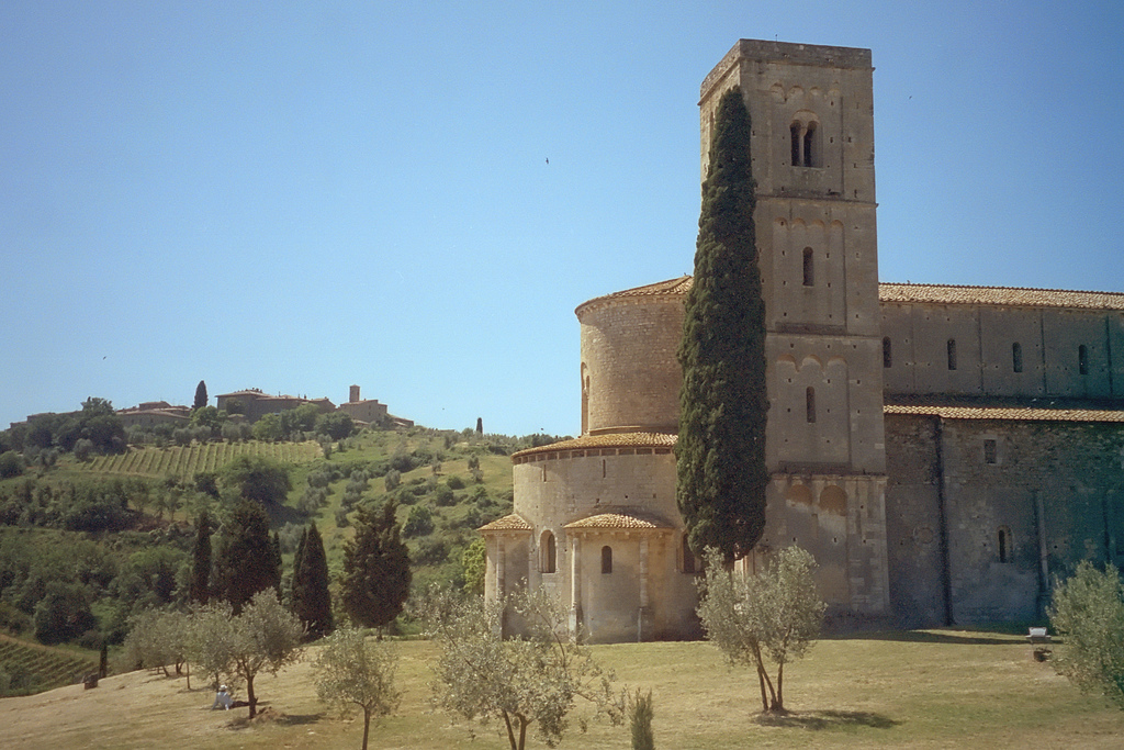 Montalcino, l'Abbazia di Sant'Antimo