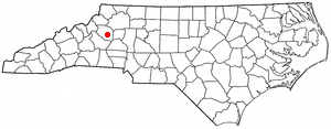 Location of Lenoir, North Carolina