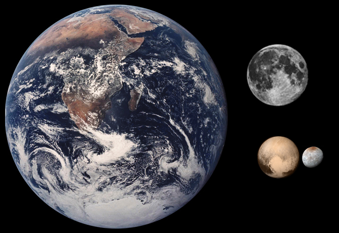 هل بلوتو كوكب ؟؟ Pluto_Charon_Moon_Earth_Comparison