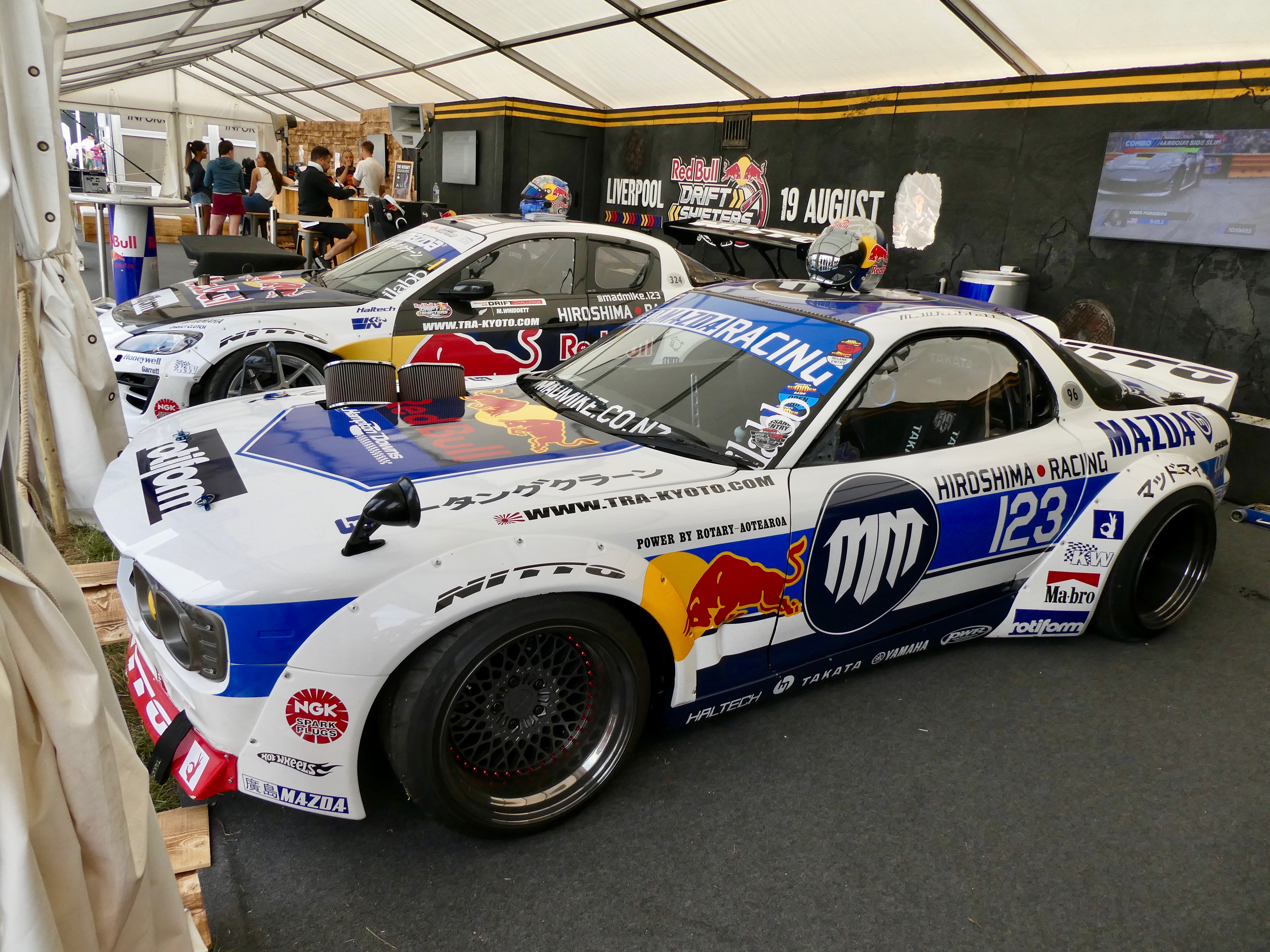 red bull drift car rx7