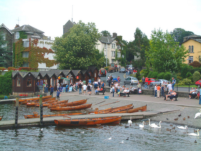 Rowing boats at Bowness on Windermere - geograph.org.uk - 498884