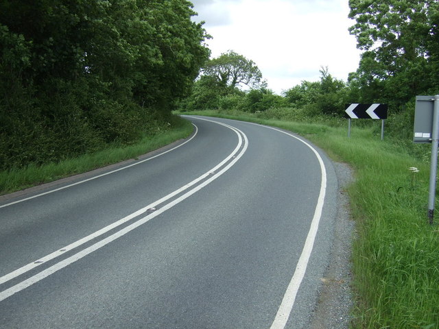 File:Sharp bend in the A157 - geograph.org.uk - 3523680.jpg