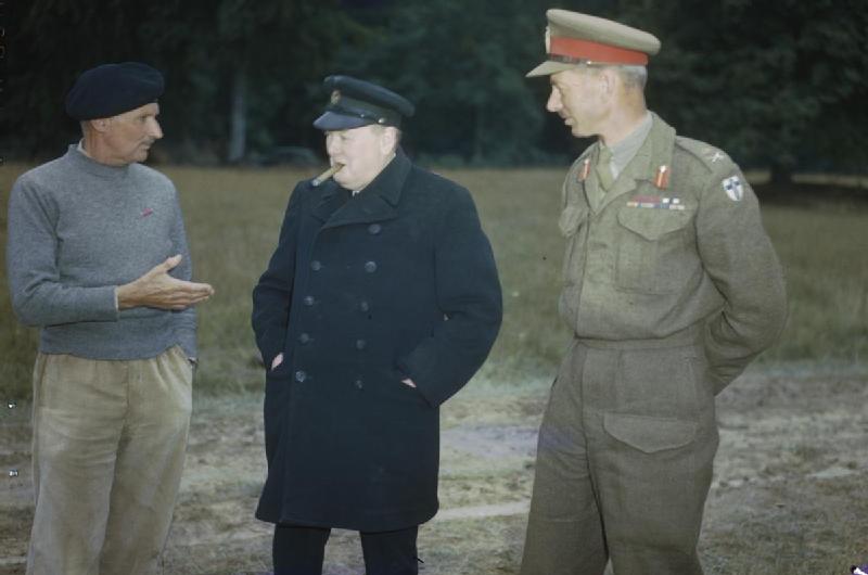 File:The Visit of the Prime Minister, Winston Churchill To Caen, Normandy, 22 July 1944 TR2050.jpg