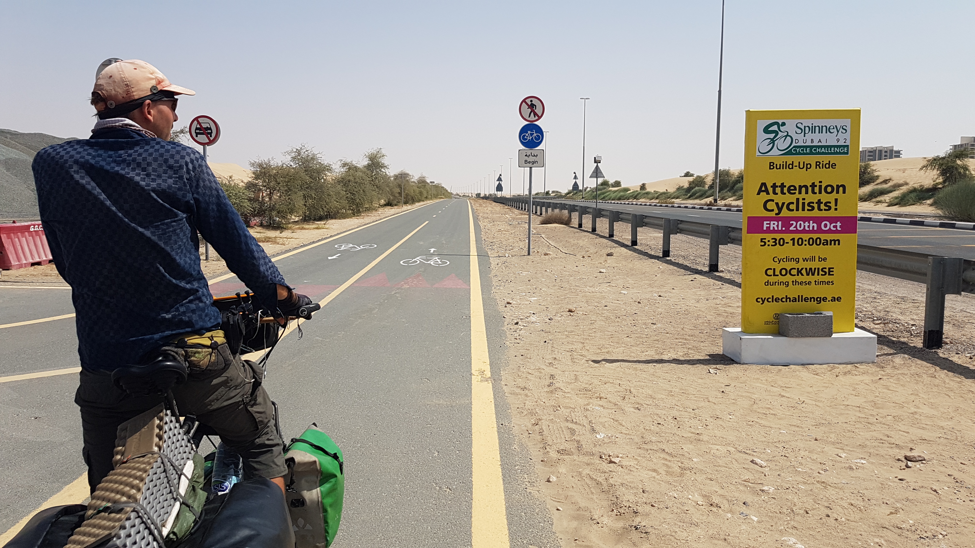 Cycling at Al Qudra