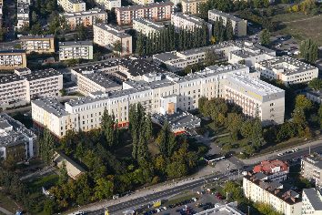 View of Jurasz hospital, initial design by Bogdan Raczkowski