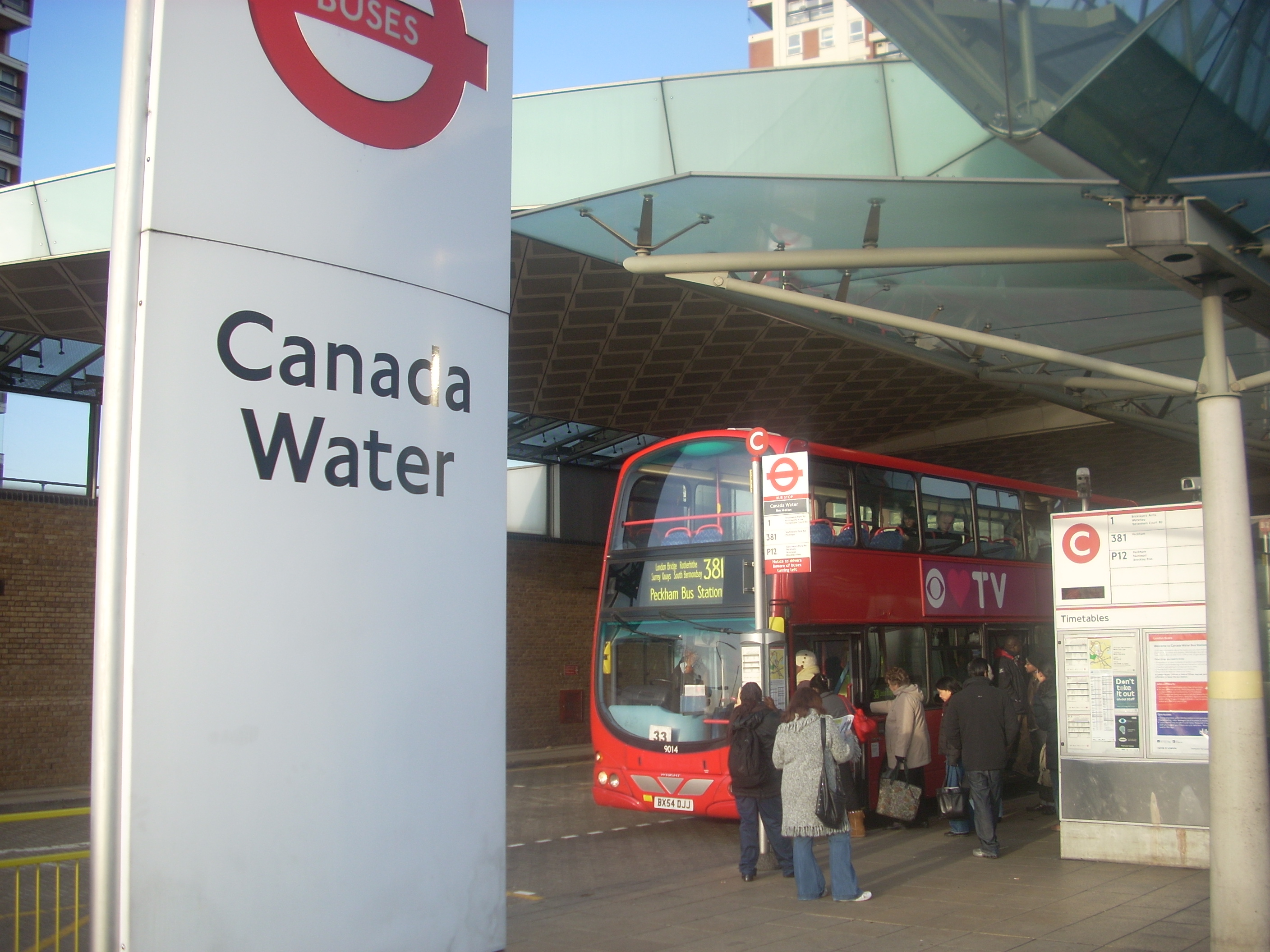 Canada Water bus station