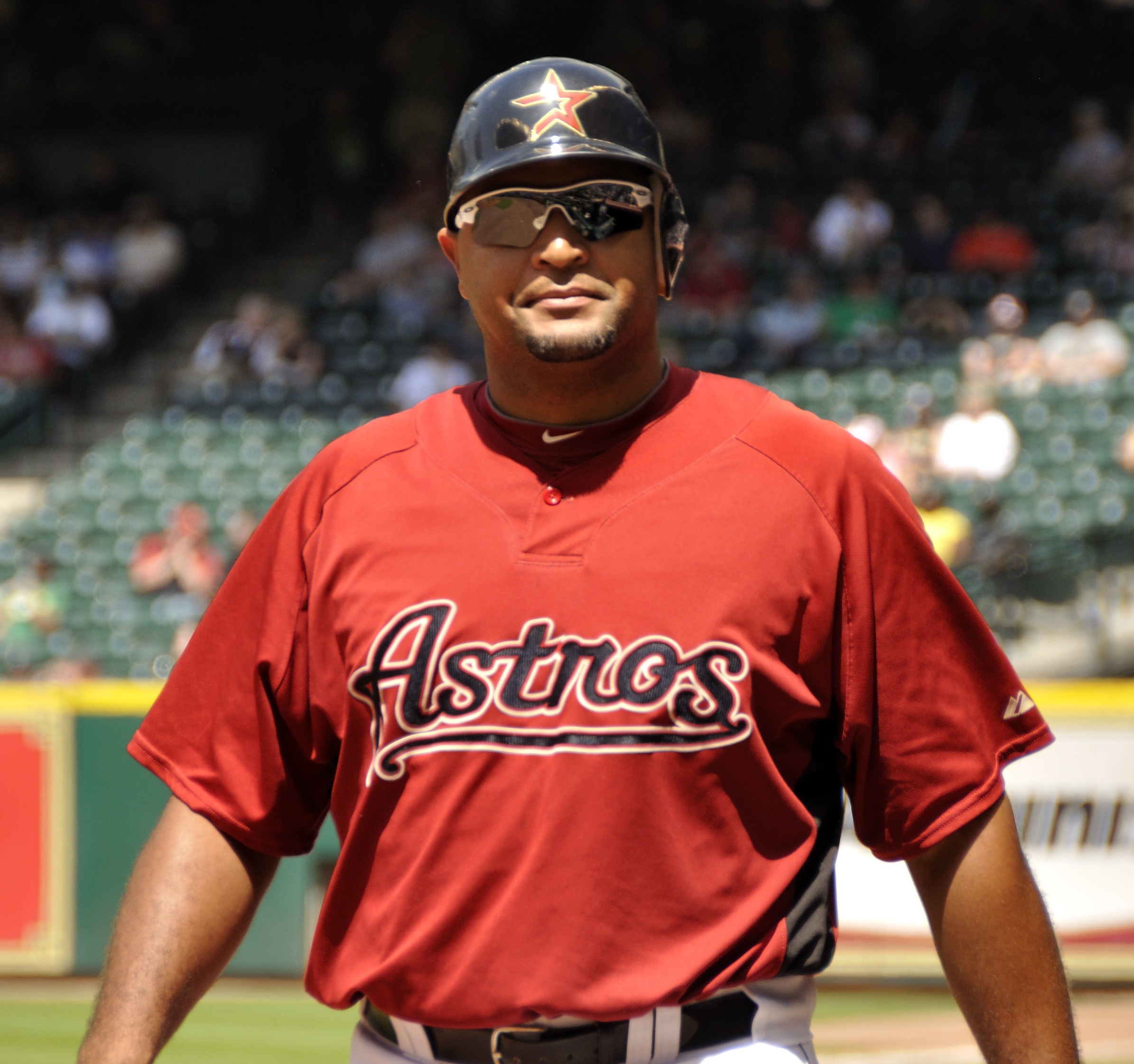 The Reading Fightin Phils' tallest player, first baseman Carlos De