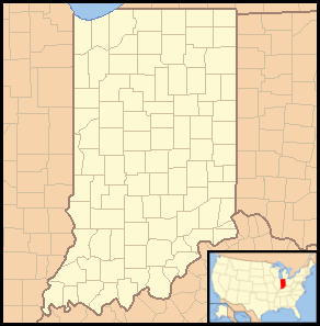 Location map USA Indiana