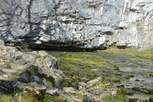 File:Malham Beck emerging from a cave - geograph.org.uk - 4613649.jpg