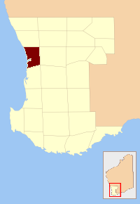 <span class="mw-page-title-main">Perth County, Western Australia</span> Cadastral in Western Australia