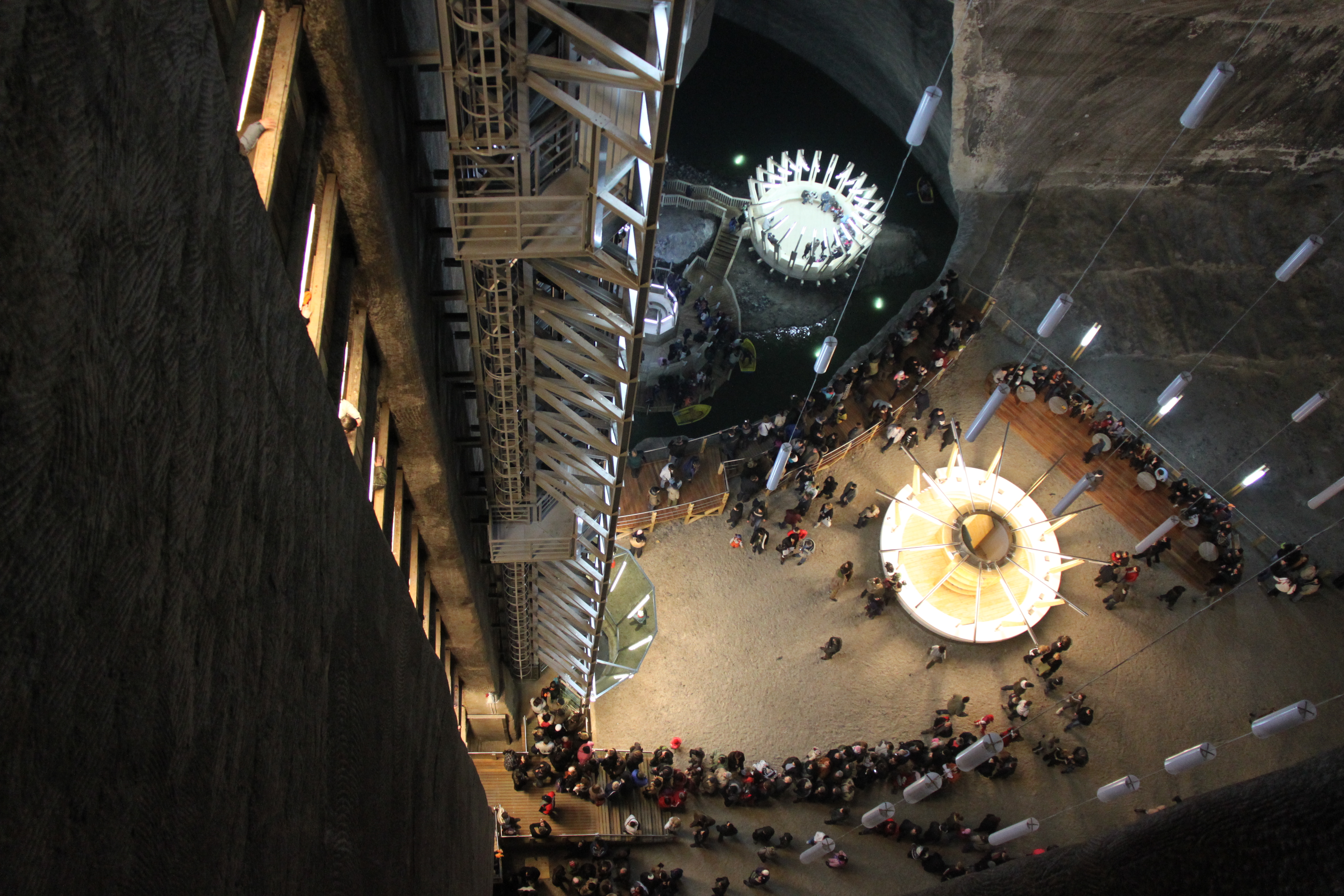 The Otherworldly Depths of the Turda Salt Mine