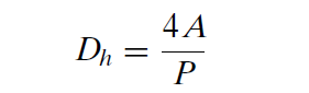 the duct hydraulic diameter