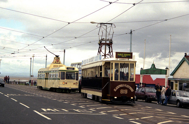 File:Trams at Fleetwood Ferry - geograph.org.uk - 1660637.jpg
