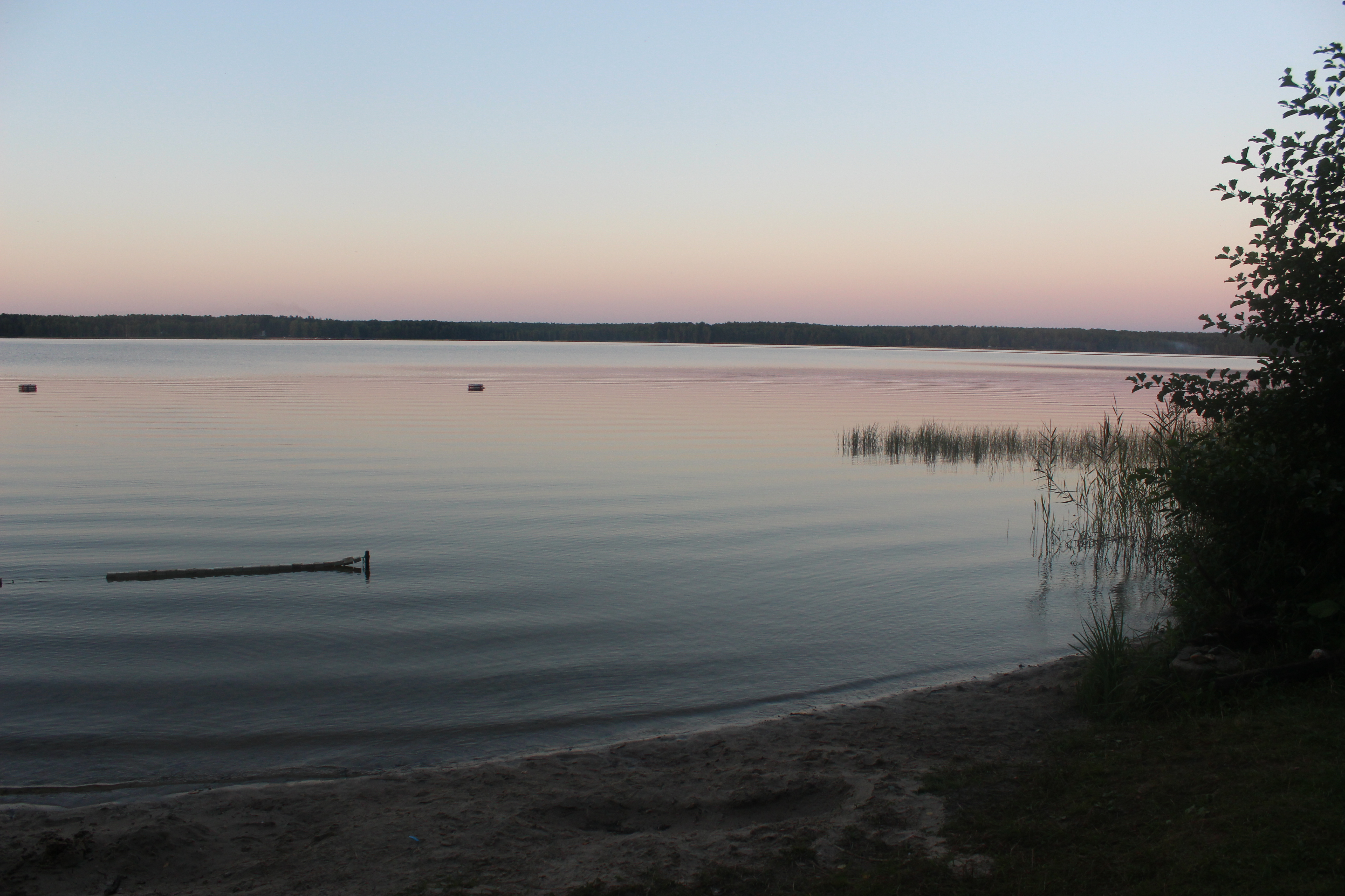 Озеро Рубское осенью