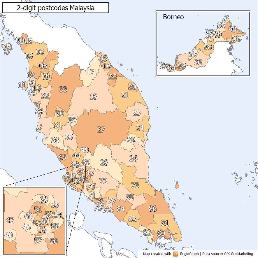 Senarai Poskod Di Malaysia Wikipedia Bahasa Melayu Ensiklopedia Bebas