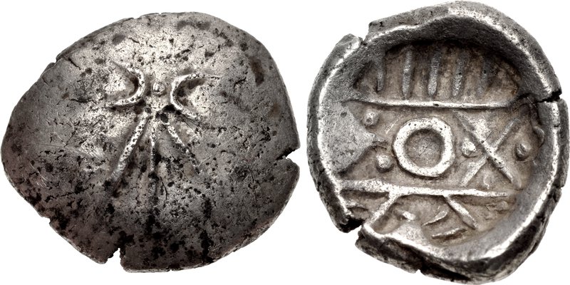 File:Achaemenid Empire coin. Uncertain mint in the Kabul Valley. Circa 500-380 BCE.jpg