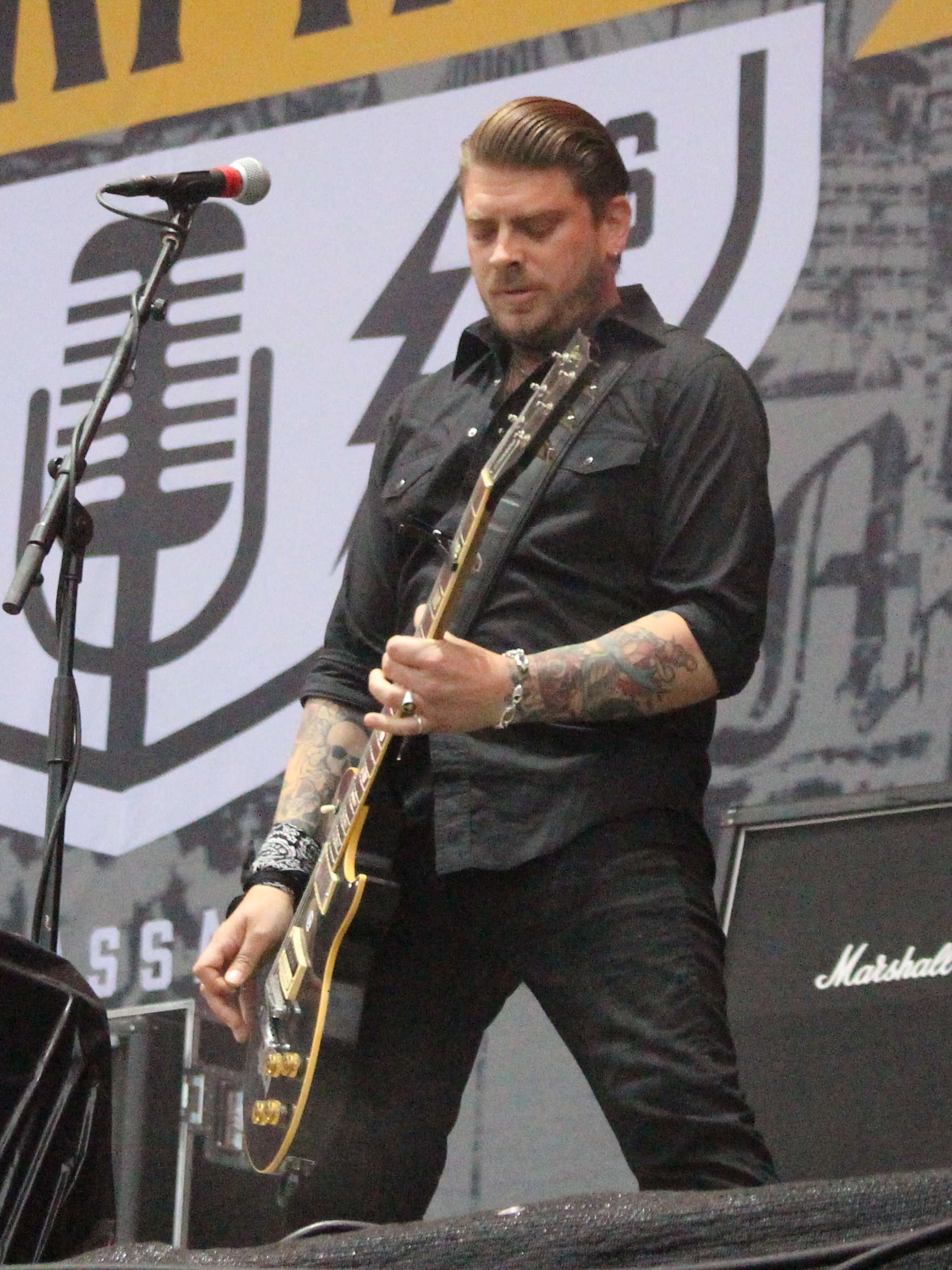 Guitarist James Lynch of Dropkick Murphys performs performs during