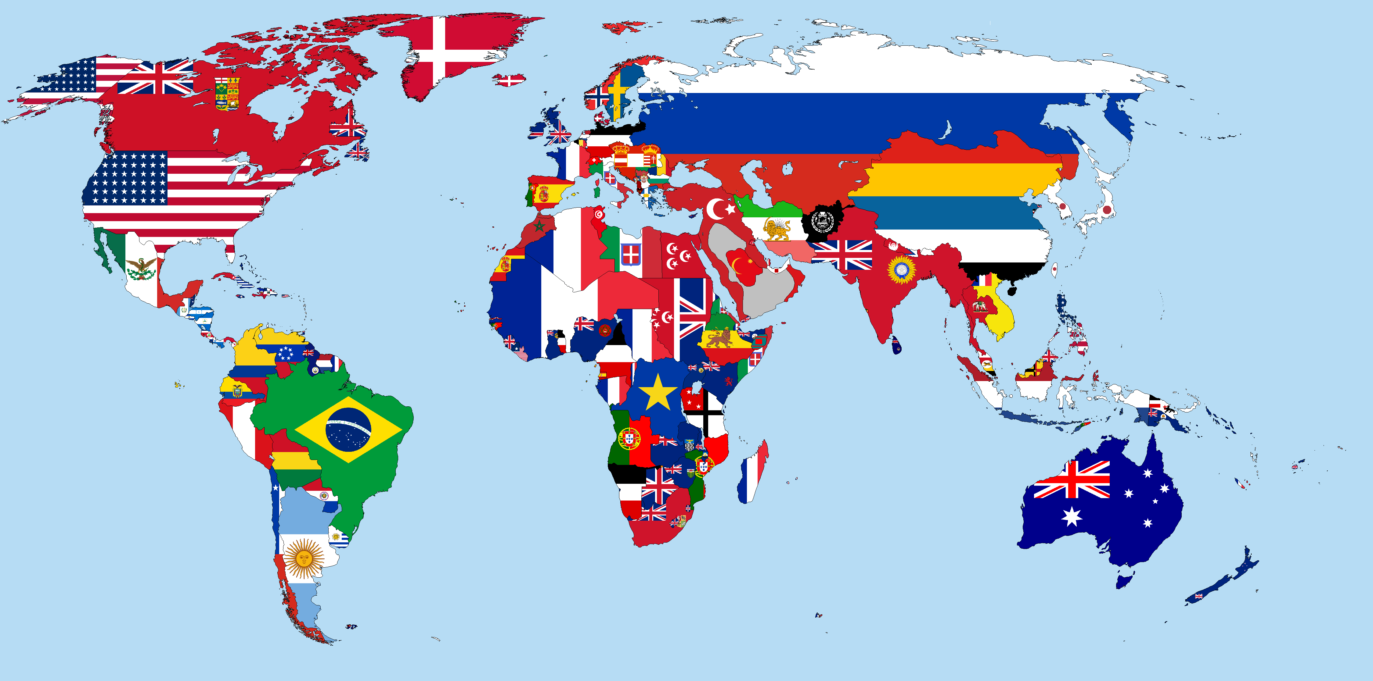 Map Of The World In 1914 File:Flag map of the world (1914).png   Wikimedia Commons