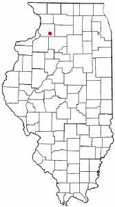 Location of Tampico, Illinois