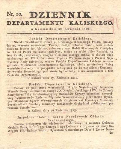 File:Kalisz Dziennik Departamentu Kaliskiego 1813.jpg