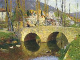 File:Martin - the-bridge-at-labastide-du-vert-in-spring-1911.jpg