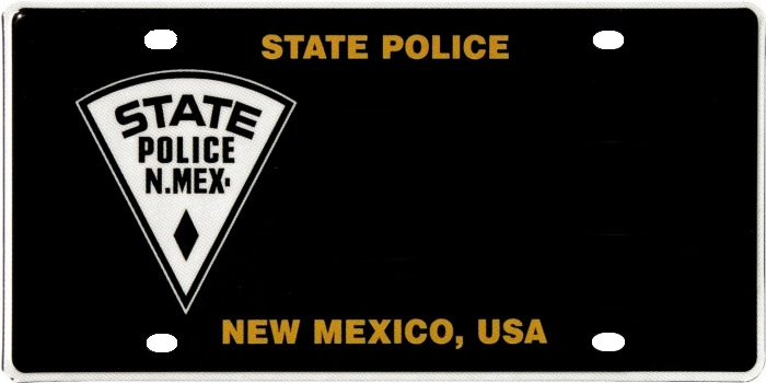 File:New Mexico State Police license plate.png