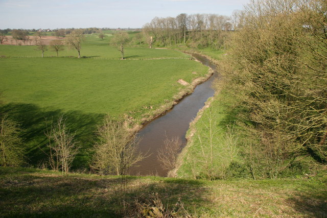 River Weaver from Shropshire Union Canal - geograph.org.uk - 394097