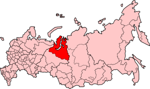 Jamal-Nenetsia på kartet over Russland